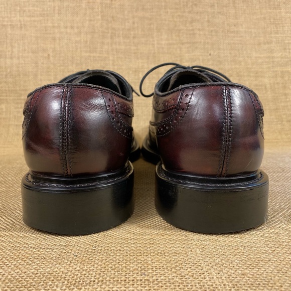 Men’s oxfords wing tip Vintage Jarman burgundy 8.5 main image 10
